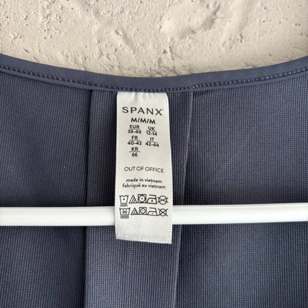 SPANX "Out Of Office" Sleeveless Shell Tank - Dark Storm / Gray - M - Picture 4 of 8